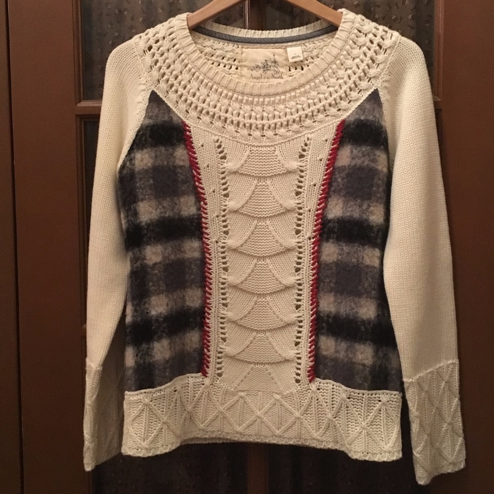 Anthropologie Angel of the North Sweater